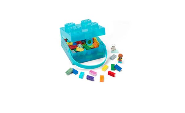 40010 | LEGO® Lunch Box with Handle - Translucent Light Blue Discount