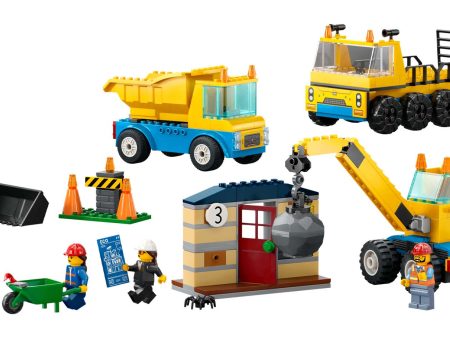 60391 | LEGO® City Construction Trucks and Wrecking Ball Crane Cheap