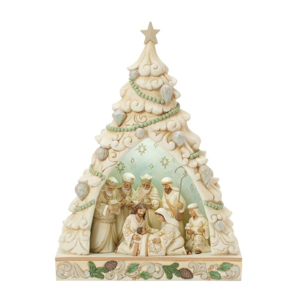 Wdlnd Tree Nativity Diorama For Cheap