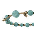 Embrace Bracelet - Turquoise & Gold Hot on Sale