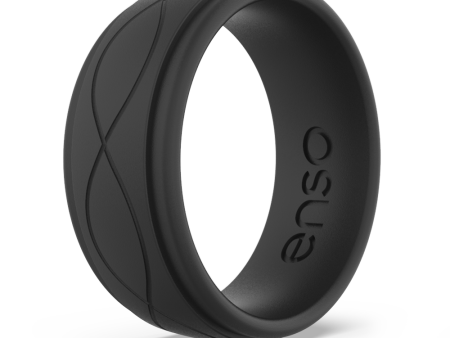 Infinity Silicone Ring - Obsidian Online now