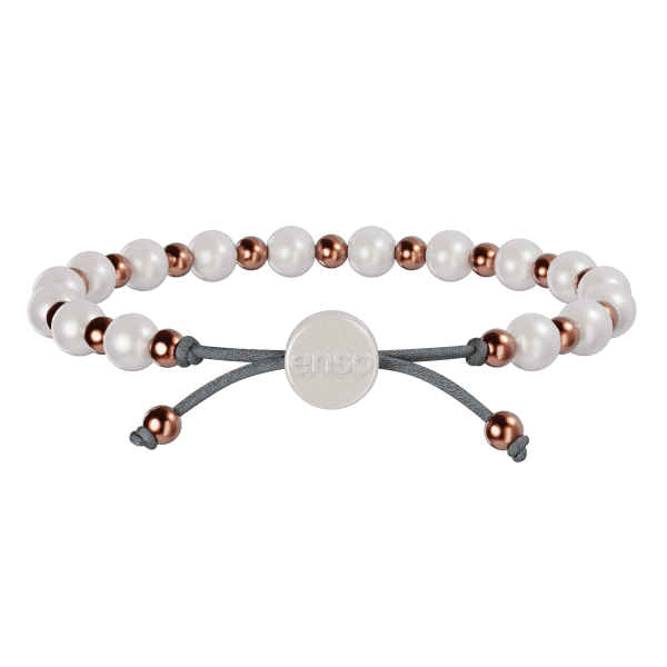 Embrace Bracelet - Pearl & Rose Gold For Sale