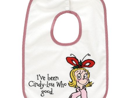 Cindy Lou Who Terry Cloth Bib on Sale