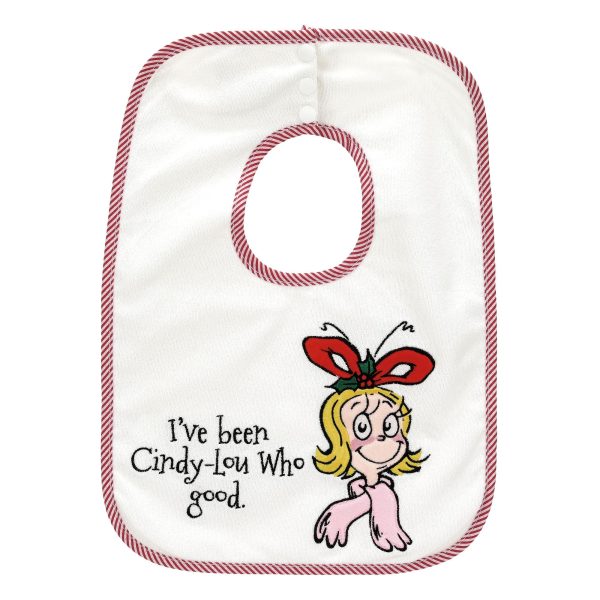 Cindy Lou Who Terry Cloth Bib on Sale