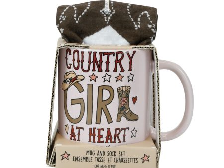 Country Girl Mug Sock Set For Cheap