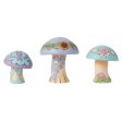 Mushrooms Set of 3 Figurines Online Sale