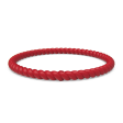 Braided Stackable Silicone Bracelet - Red Hot on Sale