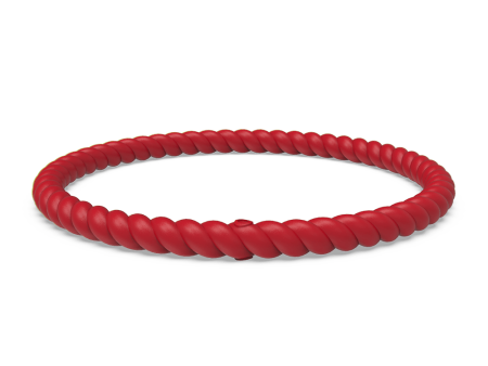 Braided Stackable Silicone Bracelet - Red Hot on Sale