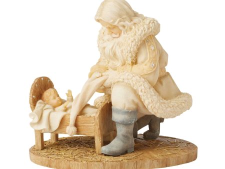 Santa with baby Jesus figurine Online Hot Sale