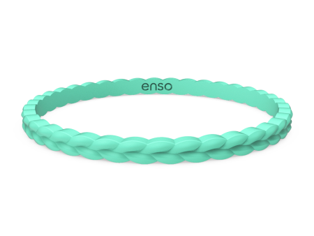 Weave Stackable Silicone Bracelet - Sea Foam Online now