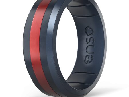 Axis Silicone Ring - Black Pearl Ruby Element For Sale