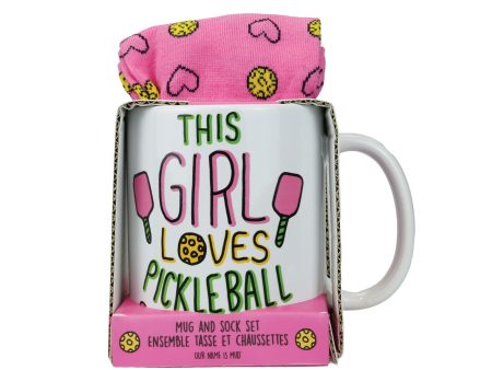 Pickle Ball Mug Sock Set Cheap