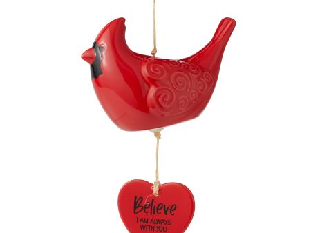 Cardinal Ceramic WIndchime Online Sale