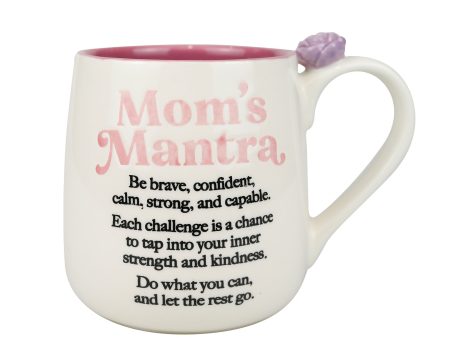 Mom Mantra Scullpted Mug 16 oz Hot on Sale