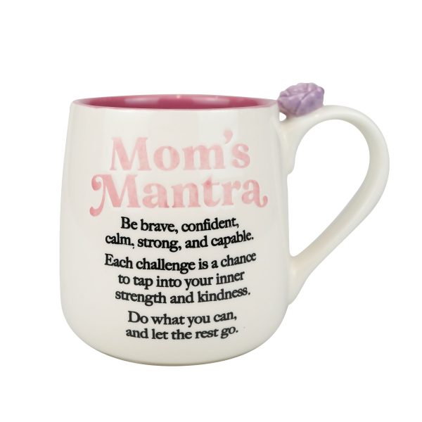 Mom Mantra Scullpted Mug 16 oz Hot on Sale