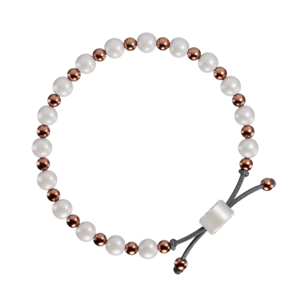 Embrace Bracelet - Pearl & Rose Gold For Sale