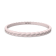 Weave Stackable Silicone Bracelet - Pink Sand Online now