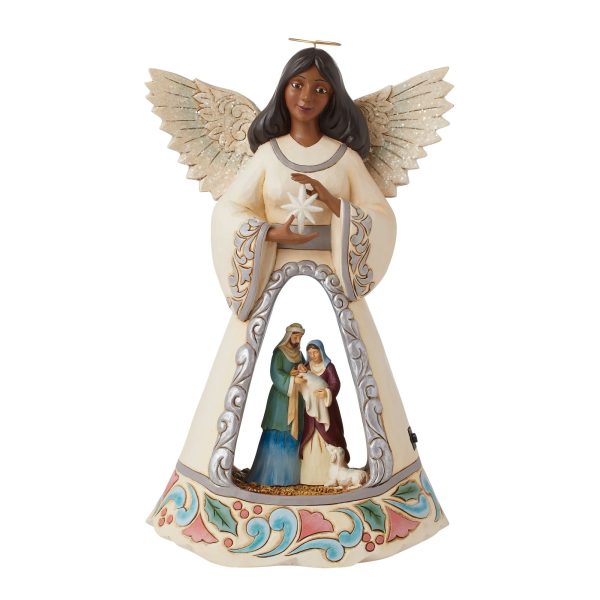 LED Nativity Angel with Open S Cheap