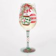 Warm Holiday Wishes Wine Glass Hot on Sale