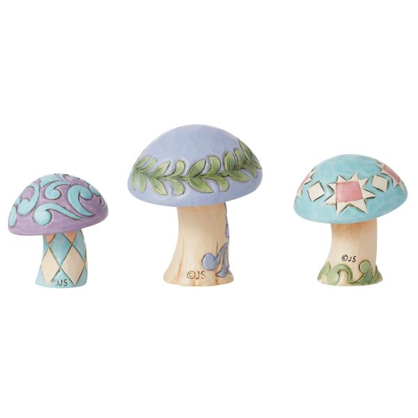 Mushrooms Set of 3 Figurines Online Sale