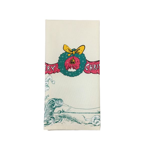 Max and Grinch Tea Towel on Sale