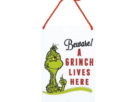 Grinch Lives Here door hanger Online Hot Sale