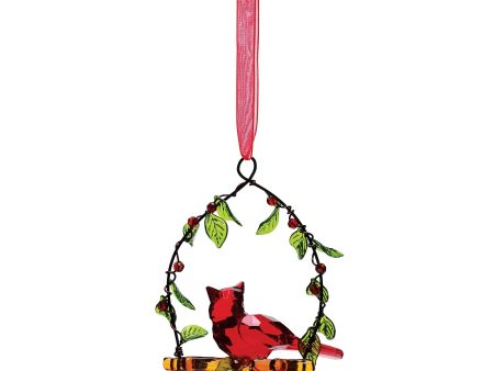 Cardinal on Swing Orn Fashion