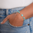 Embrace Bracelet - Turquoise & Gold Hot on Sale