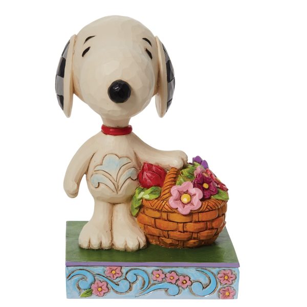 Snoopy Basket of Tulips Cheap