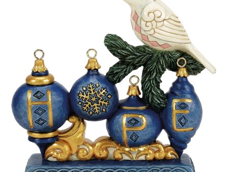 Blue & Gold Hope with Dove Fig Hot on Sale