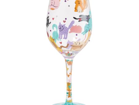 Meow it Up Wine Glass For Discount