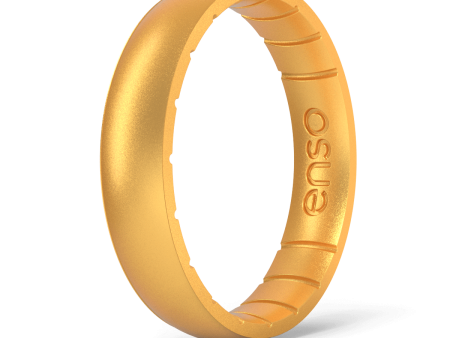 Elements Classic Thin Silicone Ring - Gold Online Hot Sale