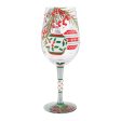 Warm Holiday Wishes Wine Glass Hot on Sale