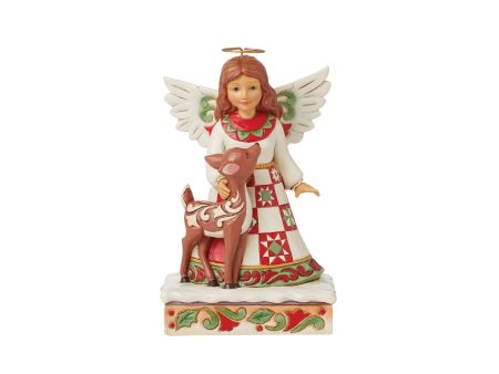 Angel with Deer Figurine Online Sale