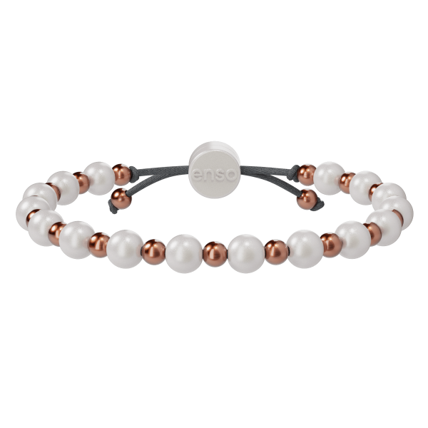 Embrace Bracelet - Pearl & Rose Gold For Sale