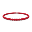 Beaded Stackable Silicone Bracelet - Red Supply