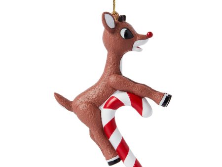 Rudolph Candy Cane Ornament Cheap