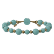 Embrace Bracelet - Turquoise & Gold Hot on Sale