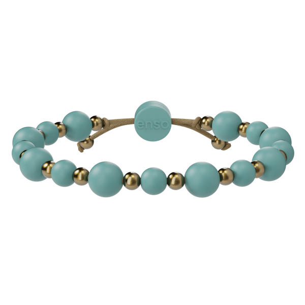 Embrace Bracelet - Turquoise & Gold Hot on Sale