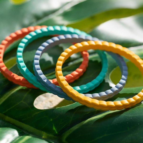 Weave Stackable Silicone Bracelet - Ocean Breeze For Cheap