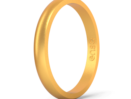 Elements Classic Halo Silicone Ring - Gold Online now