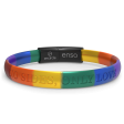 Handcrafted Silicone Bracelet - Encircle Pride -  No Sides, Only Love  Online Sale