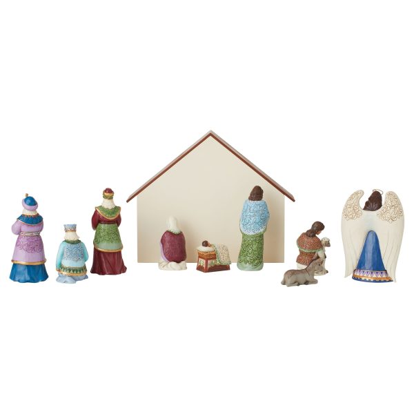 10 PC Nativity Set Figurines For Cheap