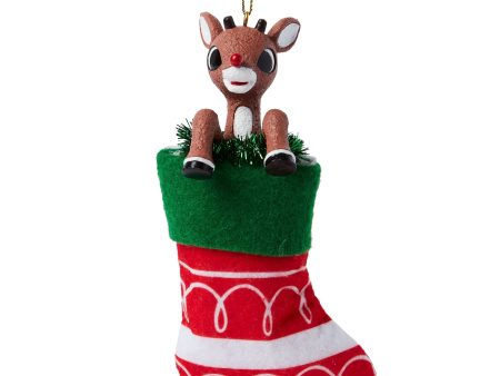 Rudolph in Stocking Ornament Online Sale