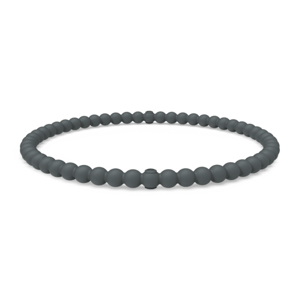 Beaded Stackable Silicone Bracelet - Slate For Cheap