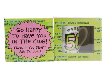 50th Birthday Club Mug Gift Discount