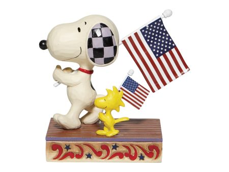 Snoopy Woodstock with Flags Online Sale