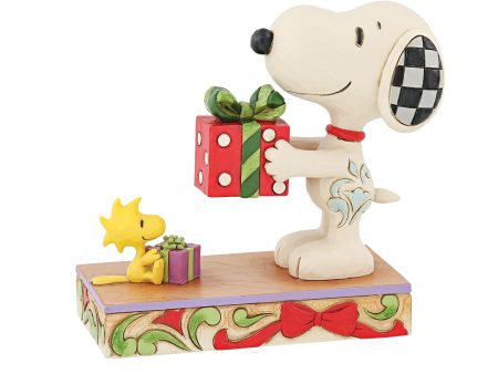 Snoopy & Woodstock With Gift Online