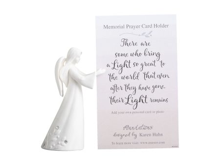 Angel with Prayer Card Holder on Sale