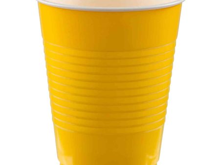 Yellow Sunshine Plastic Cups 18oz, 20pcs Online Sale